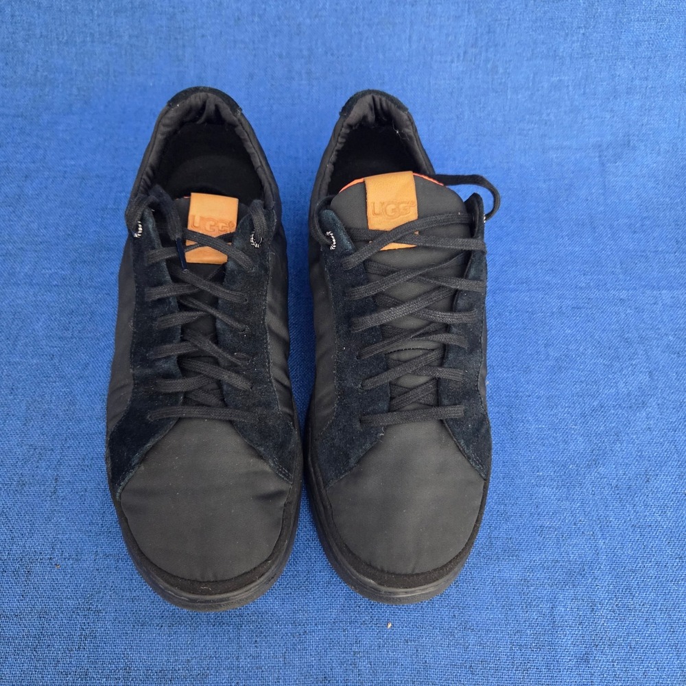 UGG CALI LOW MLT TRAINER SNEAKER BLACK  NYLON SUEDE SHOES‎ Size 9.5
